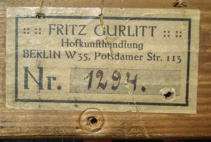 Rückseite Aufkleber Gritz Gurlitt